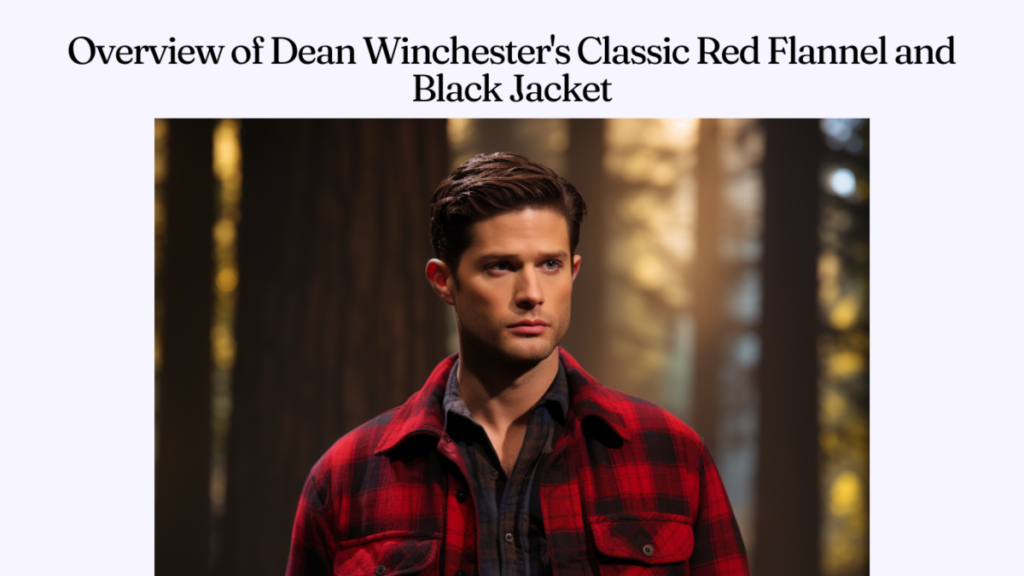 Overview of Dean Winchester's Classic Red Flannel and Black Jacket